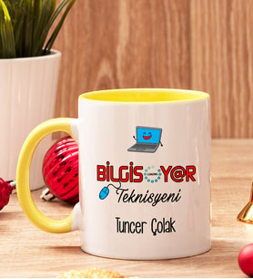 Bilgisayar Teknisyenine Hediye Renkli Kupa Bardak