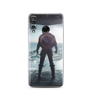 Kaptan Amerika Tasarım Süper Şeffaf Silikon Telefon Kılıfı Huawei P30 Lite
