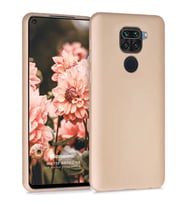 Microsonic Matte Silicone Xiaomi Redmi Note 9 Kılıf Gold
