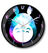 Totoro Tasarım Duvar Saati Bombeli Gercek Cam----Ücretsiz Kargo--