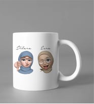 Emoji Kız Arkadaş Kupası Kişiye Özel