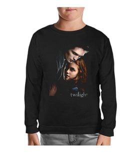 Twilight Siyah Çocuk Sweatshirt