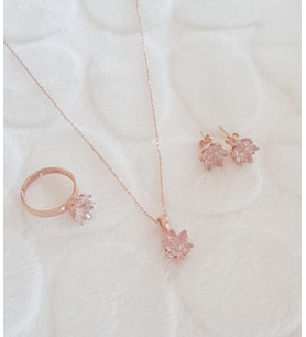 Lotus Gümüş Set