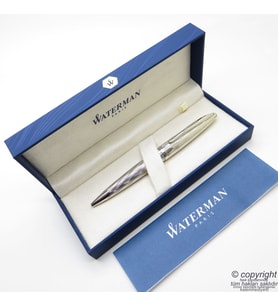 Waterman Carene Essential Silver Tükenmez Kalem  İsme Özel Kalem  Hediye Kalem (Renksiz)
