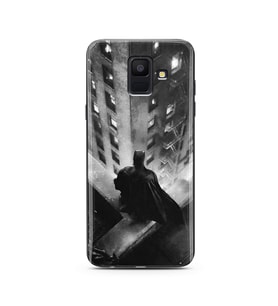 Batman Tasarım Süper Şeffaf Silikon Telefon Kılıfı Samsung A6 (2018)