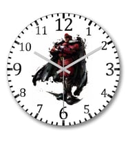 Bison Duvar Saati Bombeli Gercek Cam