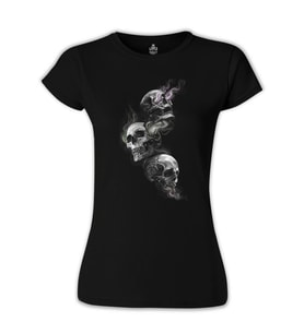 Smoky Heads Siyah Bayan Tshirt