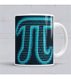 Pi Sayısı  Matematik Kupa  Bardak Porselen