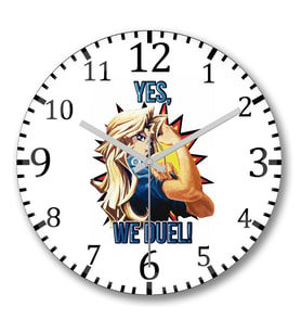 Yu Gi Oh Yes We Duel Duvar Saati Bombeli Gercek Cam