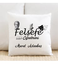 Felsefe Öğretmenine Özel Hediye İsimli Yastık
