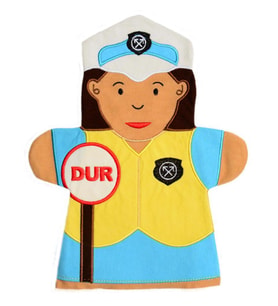 Meslekler El Kuklası Trafik Polisi
