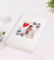 BK Gift Kişiye Özel Sevgililer Günü Temalı İsimli Fotoğraflı Beyaz Defter-30