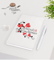 BK Gift Kişiye Özel Sevgililer Günü Beyaz Defter Kalem Seti-2