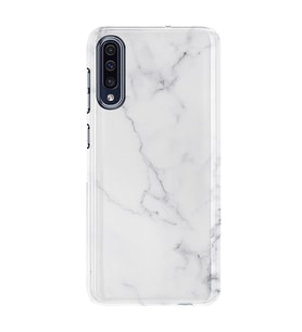 Kılıfland Samsung Galaxy A50 Kılıf Silikon Resimli Kapak Beyaz Açık Mermem Stok 1293