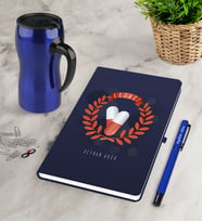 BK Gift Kişiye Özel Eczacı Lacivert Defter Kalem Termos Mug Seti-9 (Model 1)