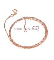 Söğütlü Silver Rose Kolye Zinciri (60 cm)