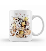 Dogs Pug Köpek Kupa Bardak Porselen