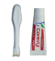 Diş Fırçası Diş Macunu 10 gr ikili set, Otel Tipi Diş Fırçası, Seyahat Tipi Diş Fırçası