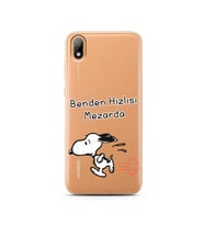 Snoopy Tasarımlı Süper Şeffaf Silikon Telefon Kılıfı Huawei Y5 2019