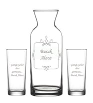 Kişiye Özel Rakı Karaf Seti Model 16-2