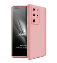 Microsonic Huawei P40 Pro Kılıf Double Dip 360 Protective Rose Gold