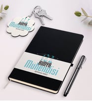 BK Gift Kişiye Özel Kimya Mühendisi Siyah Defter Kalem Ve Anahtarlık Hediye Seti-1 (Model 1)