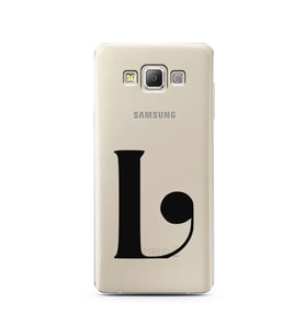 Samsung A7 (2015) Harf Tasarımlı Telefon Kılıfı L-Harfi 