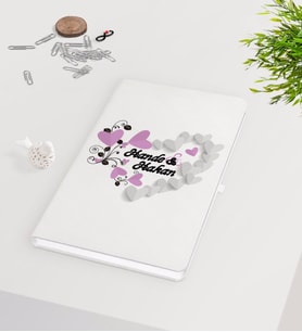 BK Gift Kişiye Özel Sevgililer Günü Beyaz Defter-25