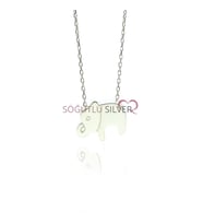 Söğütlü Silver Fil Kolye