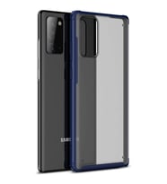 Microsonic Samsung Galaxy Note 20 Kılıf Frosted Frame Lacivert