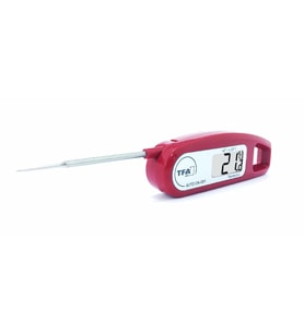 TFA Thermo Jack Katlanır Problu Dijital Termometre Bordo (Çok Renkli)