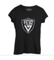 Seventeen - Logo Arma Siyah Kadın Tshirt