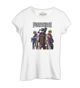 Fortnite - Weapons Beyaz Kadın Tshirt