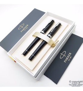 Parker Urban Lake Siyah Dolma Kalem + Roller Kalem Seti  İsme Özel Kalem