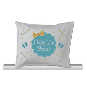 Pia Baby Gl 1905-10 İsme Özel Bebek Yastık Kılıfı