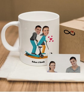 BK Gift Kişiye Özel Karikatür Beyaz Kupa Bardak  5