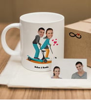 BK Gift Kişiye Özel Karikatür Beyaz Kupa Bardak  5