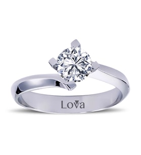 Lova D Renk 0,70 Karat Pırlanta Tektaş Yüzük - 1030167