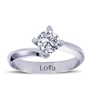 Lova D Renk 0,70 Karat Pırlanta Tektaş Yüzük - 1030167