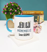 Jeoloji Mühendisi Kupa Bardak Mavi