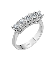 Sirius F Renk 0,88 Karat Pırlanta 5 Taş Yüzük 0704R0207