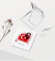 BK Gift Kişiye Özel Atatürk Temalı Deri Ayna - 3