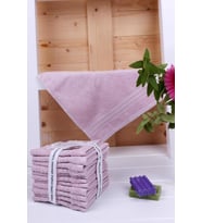 Limon kabuğu Bitkisel Organik Boyama 12'li 33X33 Havlu (Lila)