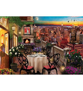 Art Puzzle New York'ta Akşam Yemeği 1000 Parça Puz