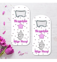 Fil Ve Yıldız Balon Temalı Uzun (dik ) Açacak Magnet