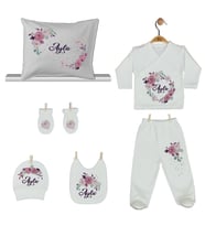 Pia Baby Gl 1914-08 İsme Özel Yastık Zıbın Set