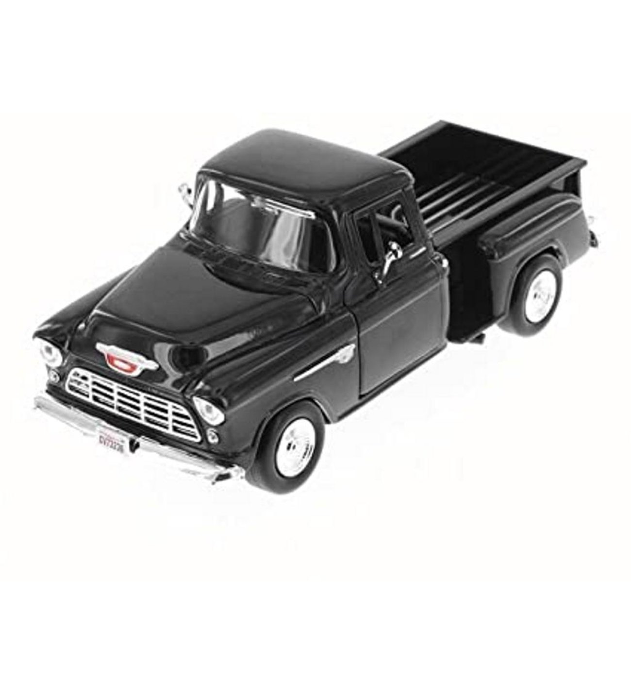 Motor Max 1955 Chevy 5100 Stepside 1:24 Diecast Model Araba Siyah