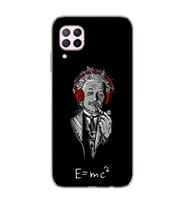 Einstein Tasarım Süper Şeffaf Silikon Telefon Kılıfı Huawei P40 Lite