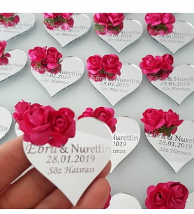 Kişiye Özel Pleksi Magnet Hatıra (Gümüş)