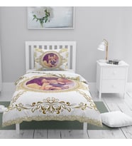 MonoHome Kişiye Özel Nevresim Takımı Tek Kişilik 3D Pamuk Saten Gold Baraque